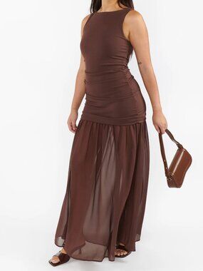 Show Me Your Mumu Brown Aria Maxi Dress